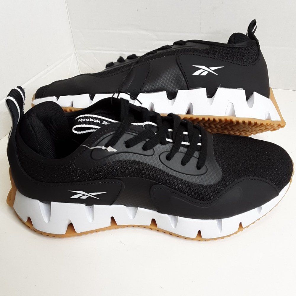 Reebok Men's Zig Dynamica Black White Running Shoe size 8M - Picture 11 of 11